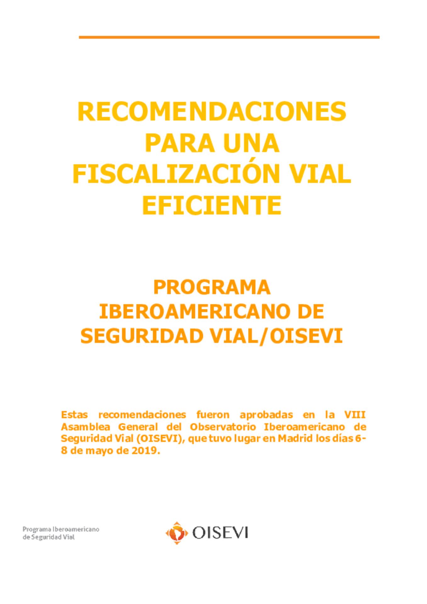 Recomendaciones fiscalización Recomendaciones fiscalización